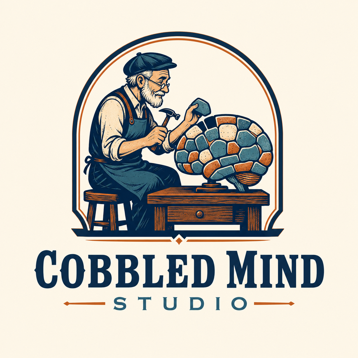Cobbled Mind Studio craftsman logo